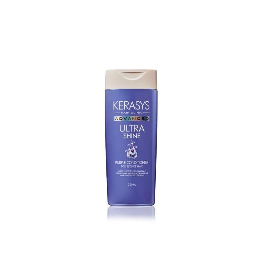 Acondicionador protector de color con keratina y ceramida - KERASYS Ultra Shine Purple 200ml-0