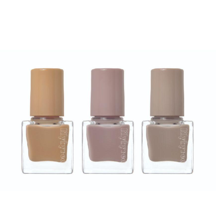 Esmalte coreano con acabado translúcido - LILY BY RED, Mong Ttang Color Nail 01 #Ash Cinnamon-0
