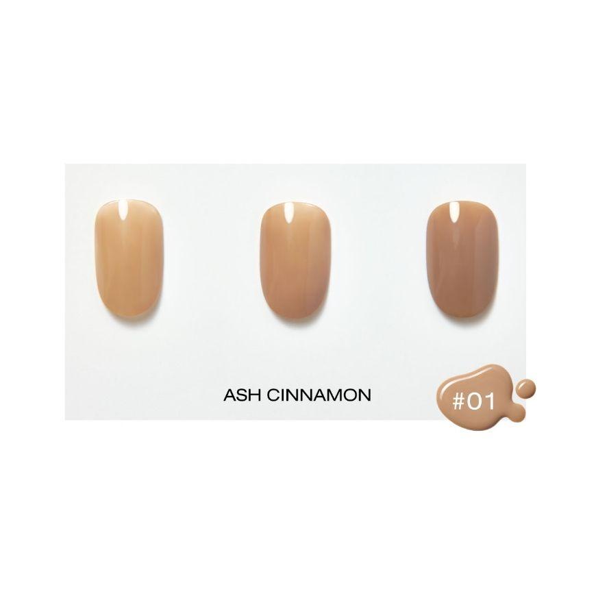Esmalte coreano con acabado translúcido - LILY BY RED, Mong Ttang Color Nail 01 #Ash Cinnamon-1