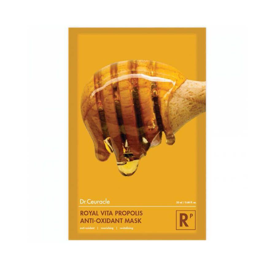 Mascarilla facial coreana con extracto de propóleo y vitamina C - Vita Propolis Mask DR. CEURACLE-0