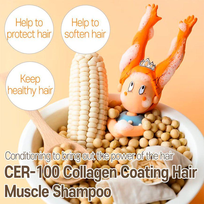 CER-100 Colágeno Coating Hair A+ Muscle Shampoo Coreano-3