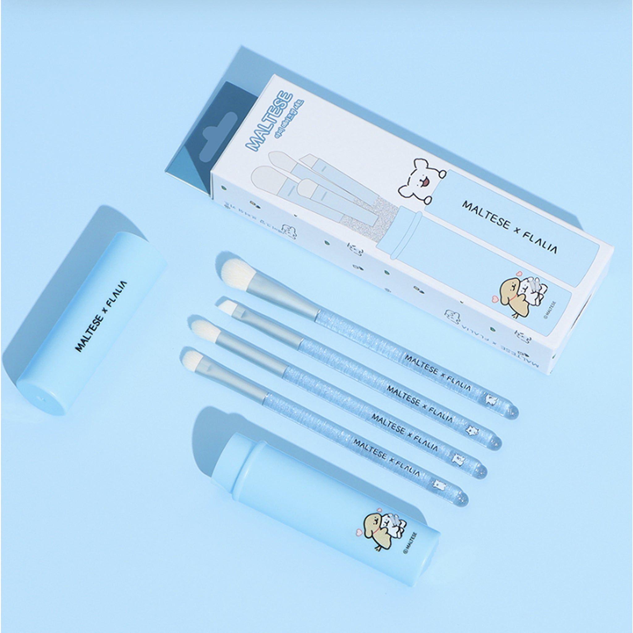 Maltese Set de 4 Brochas para Ojos-6