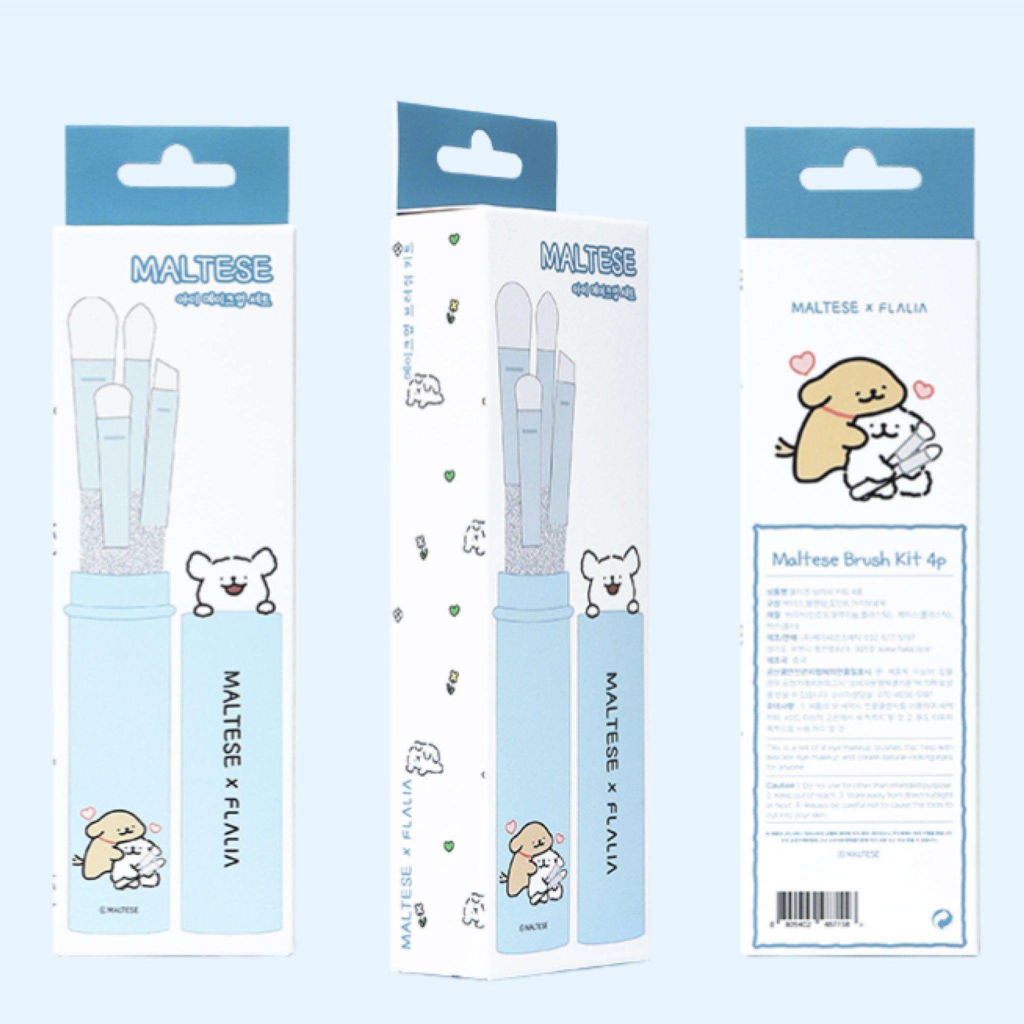 Maltese Set de 4 Brochas para Ojos-7