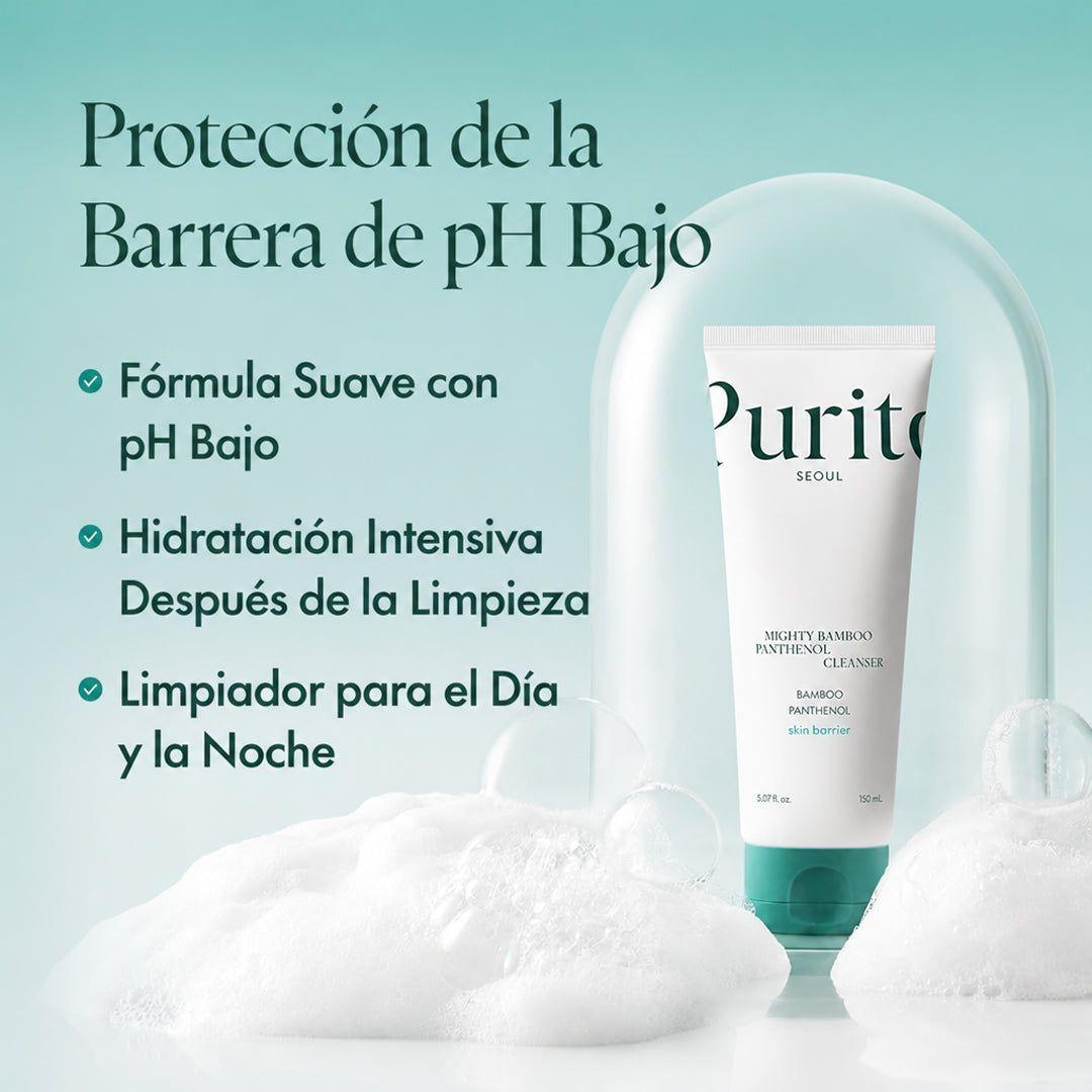 Limpiador Facial Purito Mighty Bamboo Panthenol 150 ml-2