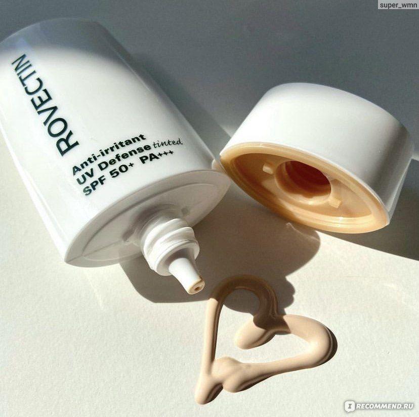 Protector solar coreano Rovectin Anti-Irritant UV Defense con color-1
