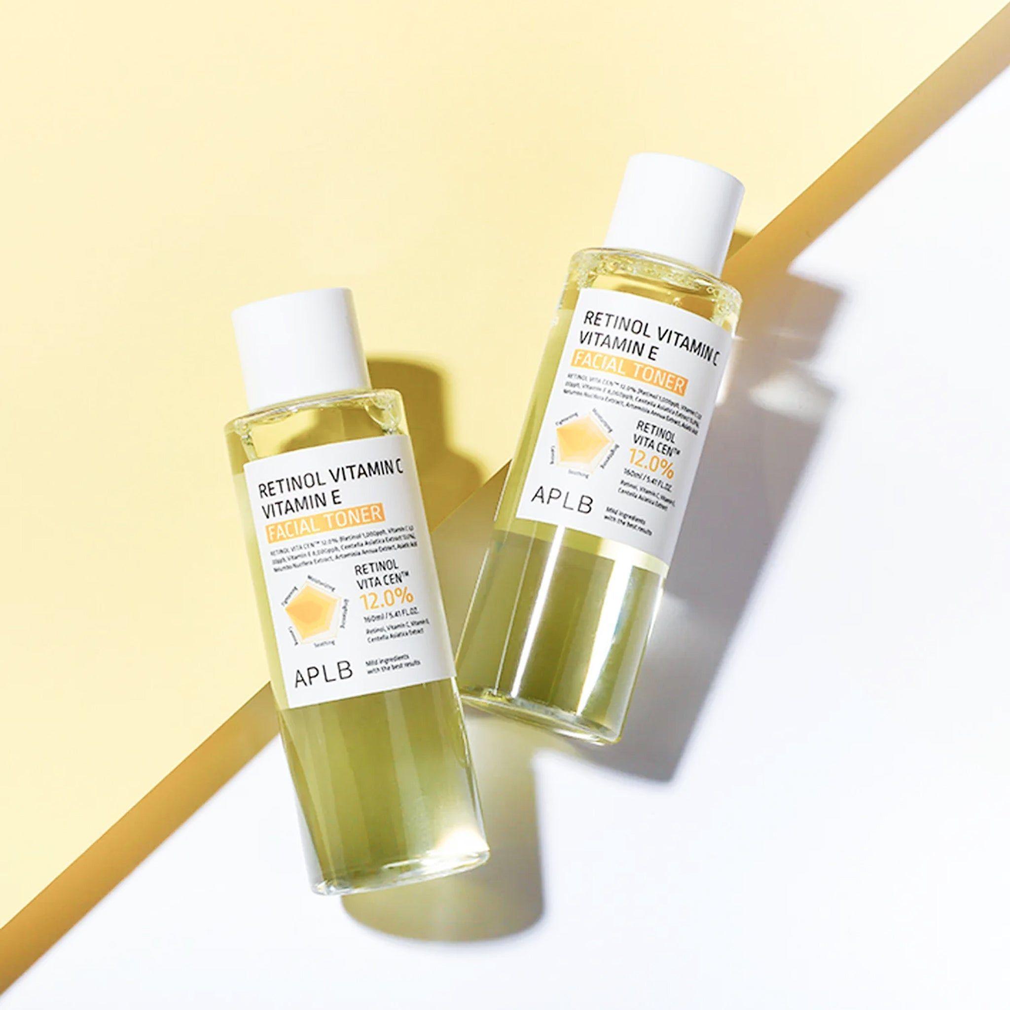 Tonico Facial Antiedad Con Retinol y  Vitamin C E Iluminador 160 ml-2