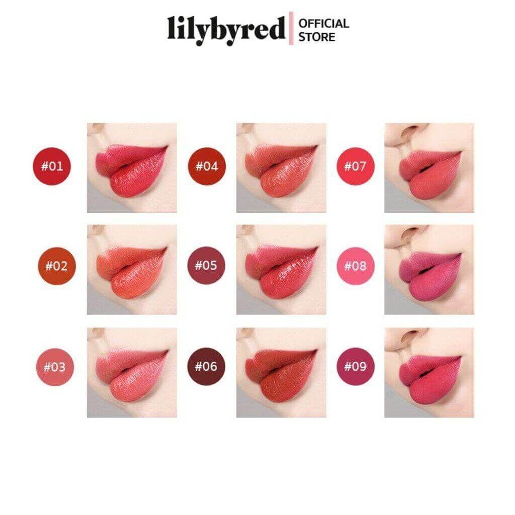 Tinte labial coreano con acabado mate - LILY BY RED, Mood Liar Velvet Tint #01 Innocent Apple-1