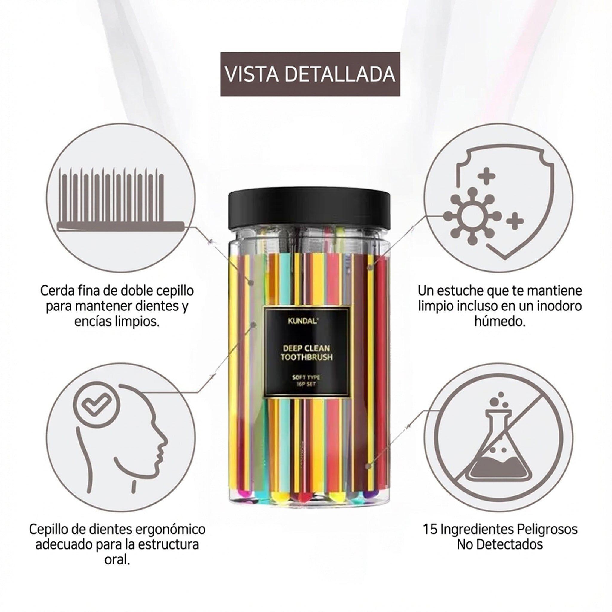 Set de 16 Cepillos Dentales (Cerdas Suaves)-5