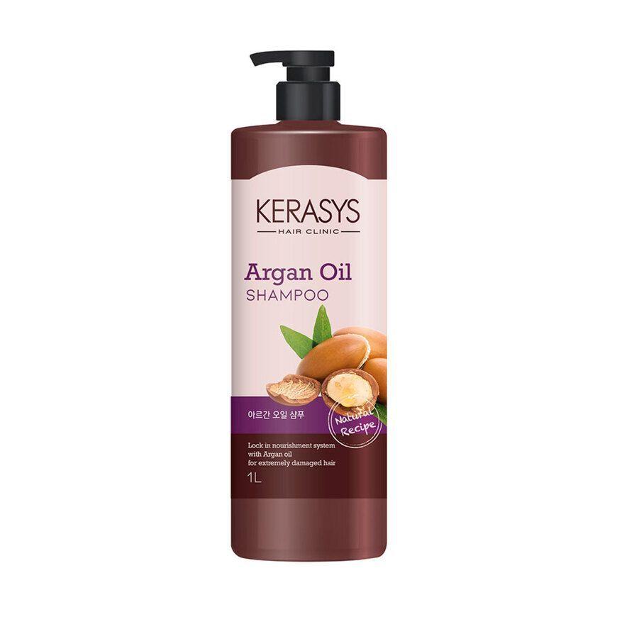 Shampoo con aceite de argán para cabellos extremadamente dañados - KERASYS Argan Oil Shampoo 1 Litro-0