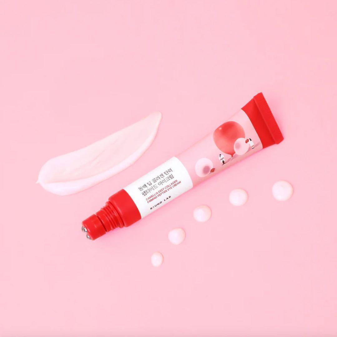 Crema para Contorno de Ojos Round Lab Camellia Deep Collagen 30 ml -3