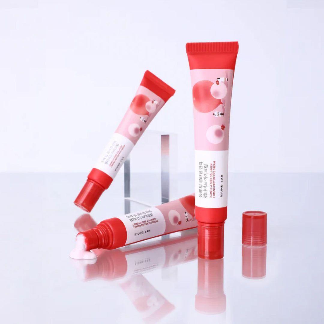 Crema para Contorno de Ojos Round Lab Camellia Deep Collagen 30 ml -4