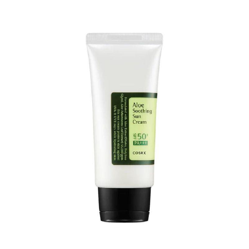 Portector solar coreano calmante con extracto de aloe vera - COSRX Aloe Soothing Sun Cream SPF50+-0