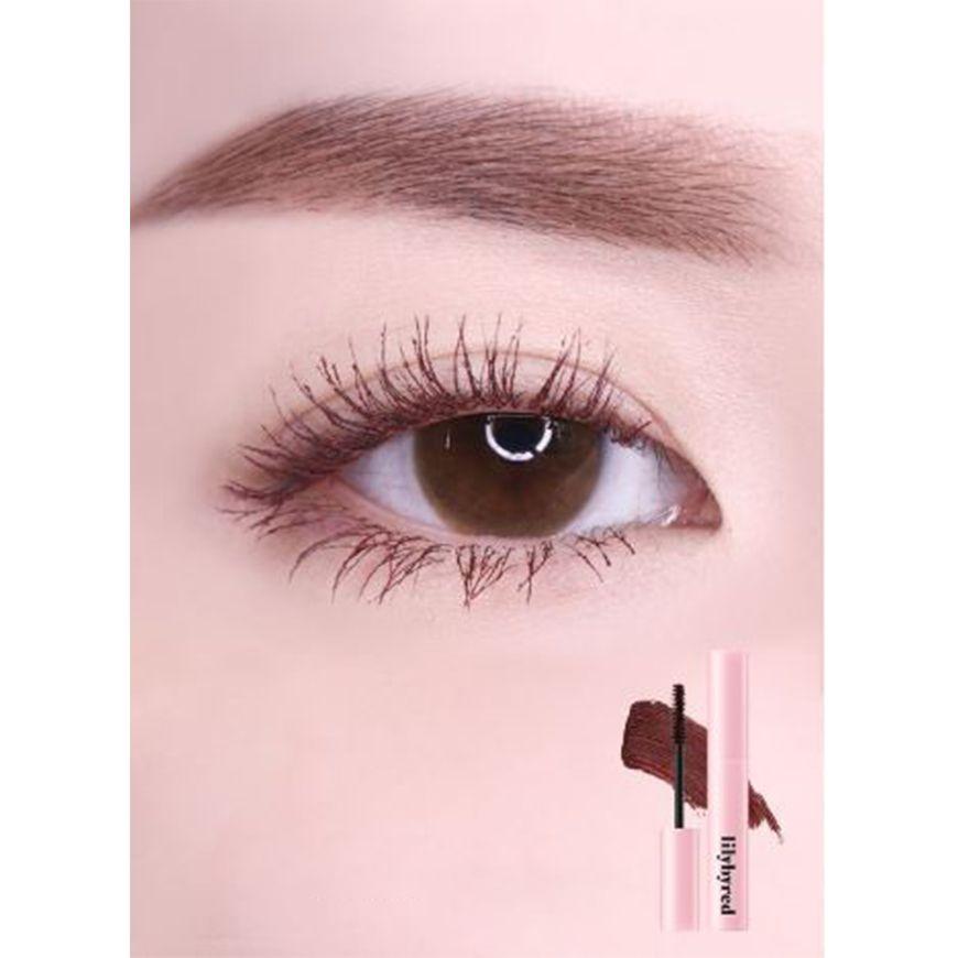 Máscara de pestañas coreana de fórmula gel - LILY BY RED, Survival Colorcara 02 Rosy Brown-0