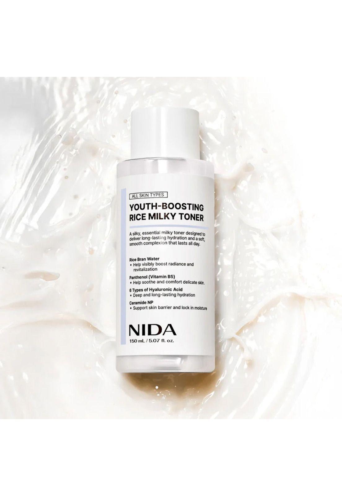 Tónico NIDA Rice Milky Toner 150 ml Iluminador-6