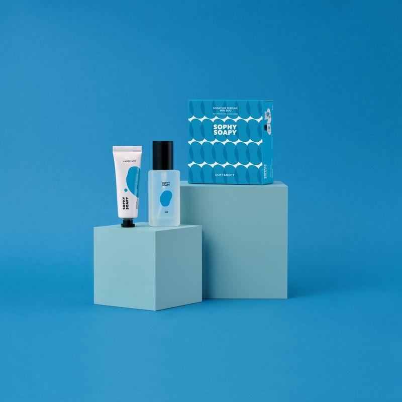 Set coreano mini de crema de manos + bruma corporal - Signature Perfume Sophy Soapy DUFT&DOFT-1