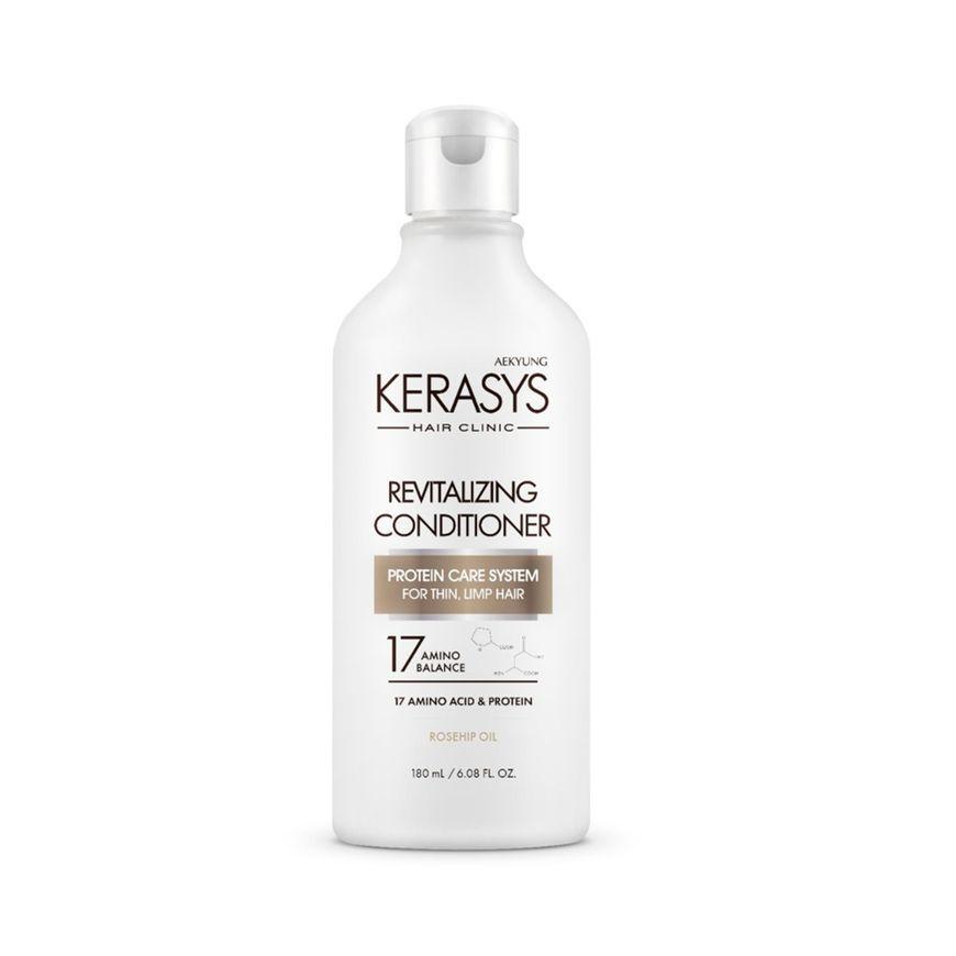 Acondicionador para cabellos quebradizos, con keratina - KERASYS Revitalizing Conditioner 180ml-0