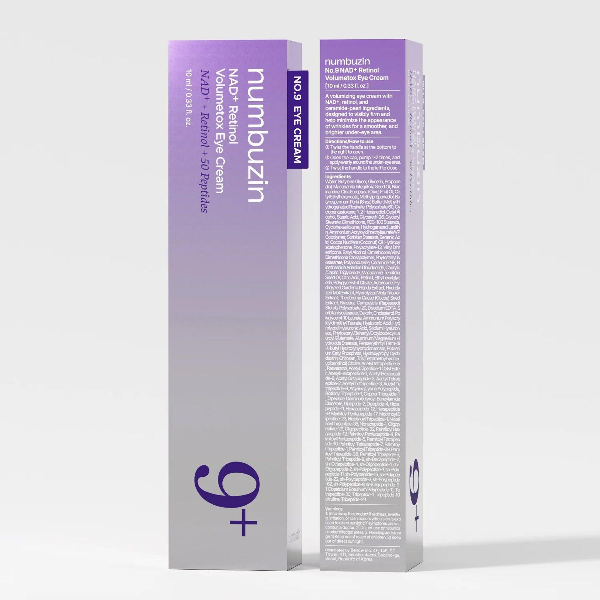 No.9 NAD+ Retinol Contorno de Ojos Reafirmante Coreano-5