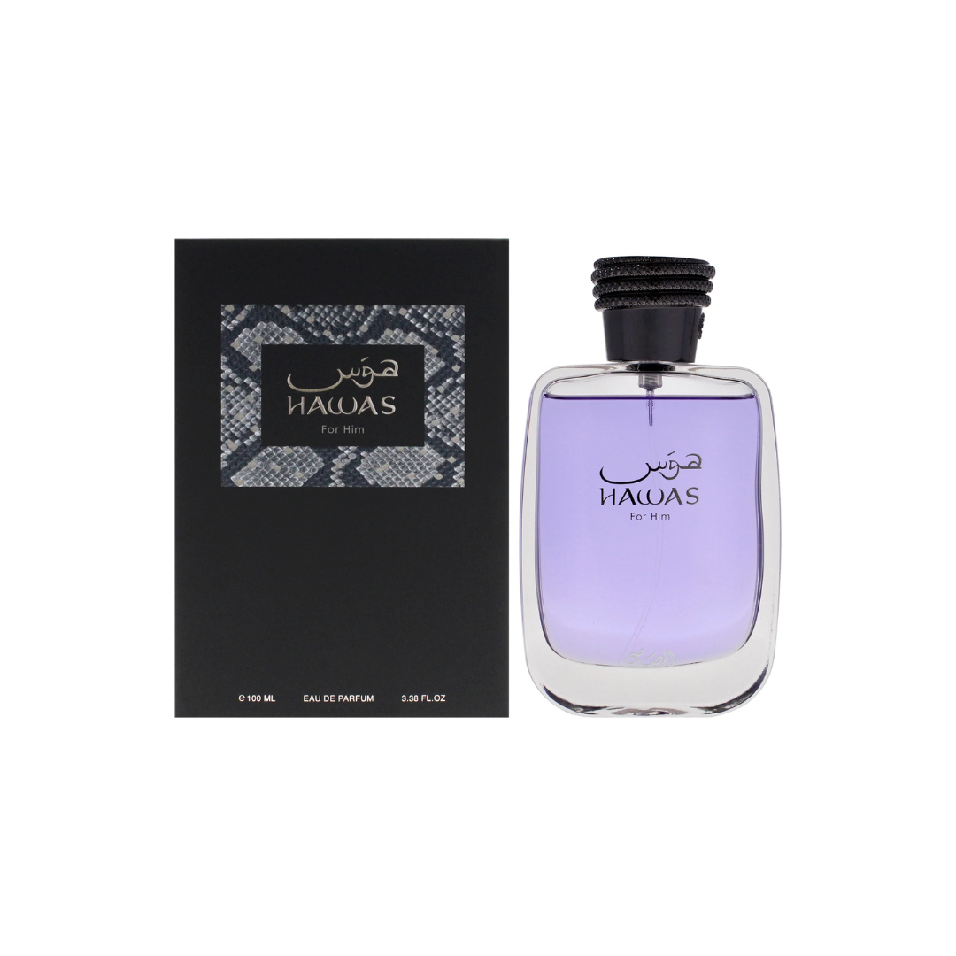 Perfume Hawas For Him de Rasasi Edp 100 ml Hombre (liquido morado)-1