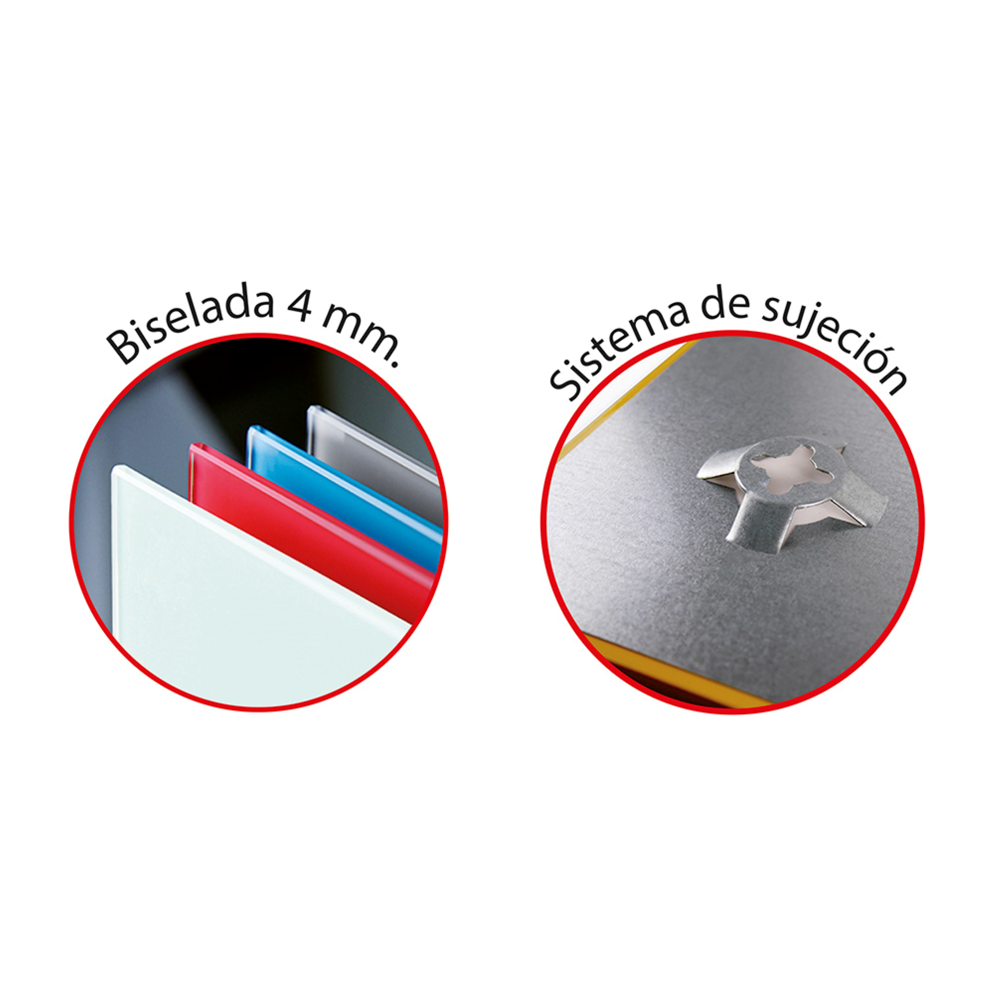 Pizarra de Vidrio Pared 45x60 Blanco-2
