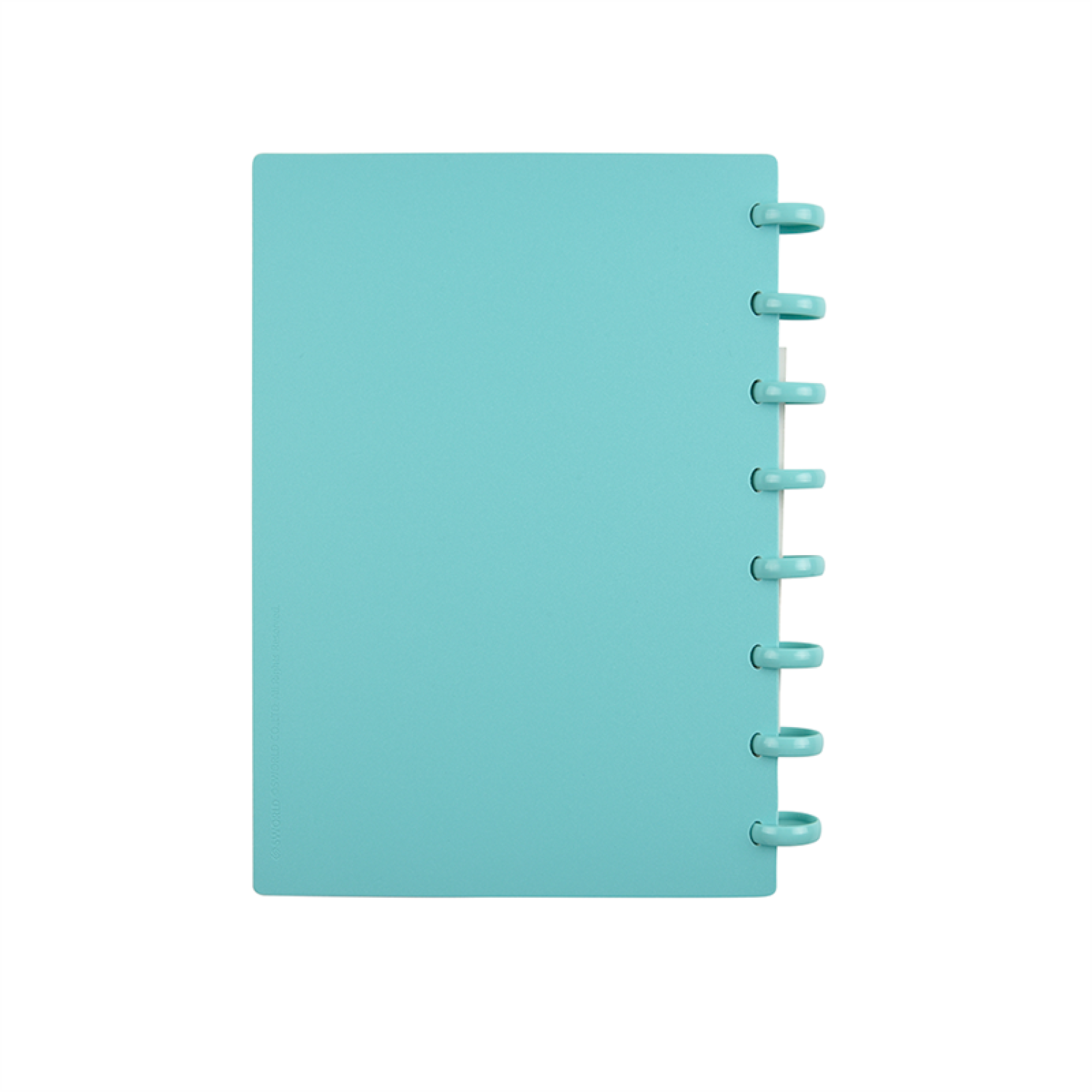 Cuaderno A5 celeste con textura-2