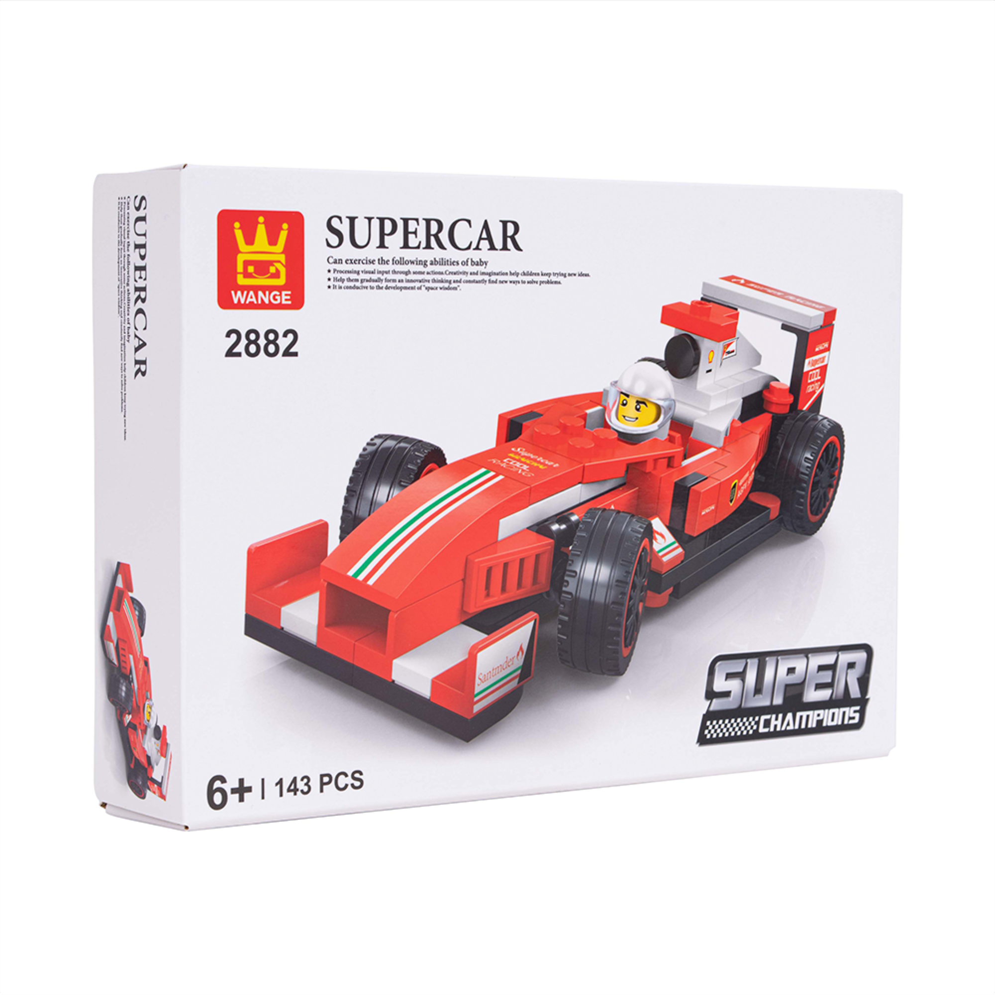 Súper Auto Deportivo Rojo Armable-1