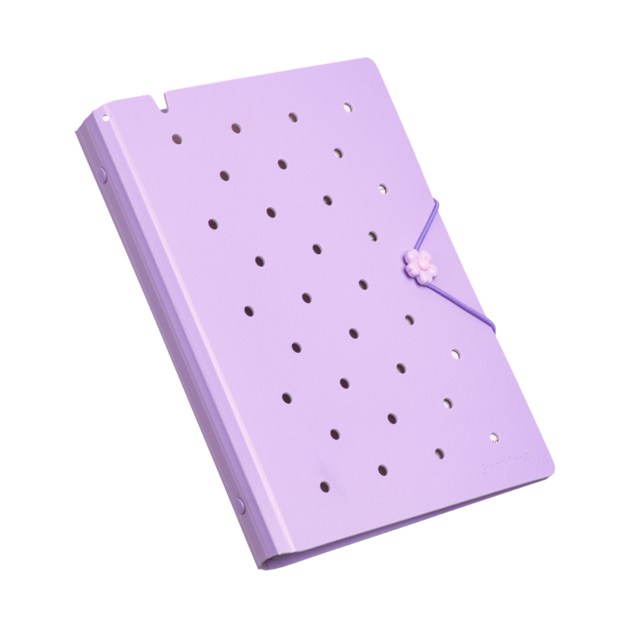 Agenda A5 Morada Tapa Pin  6 Anillos -2