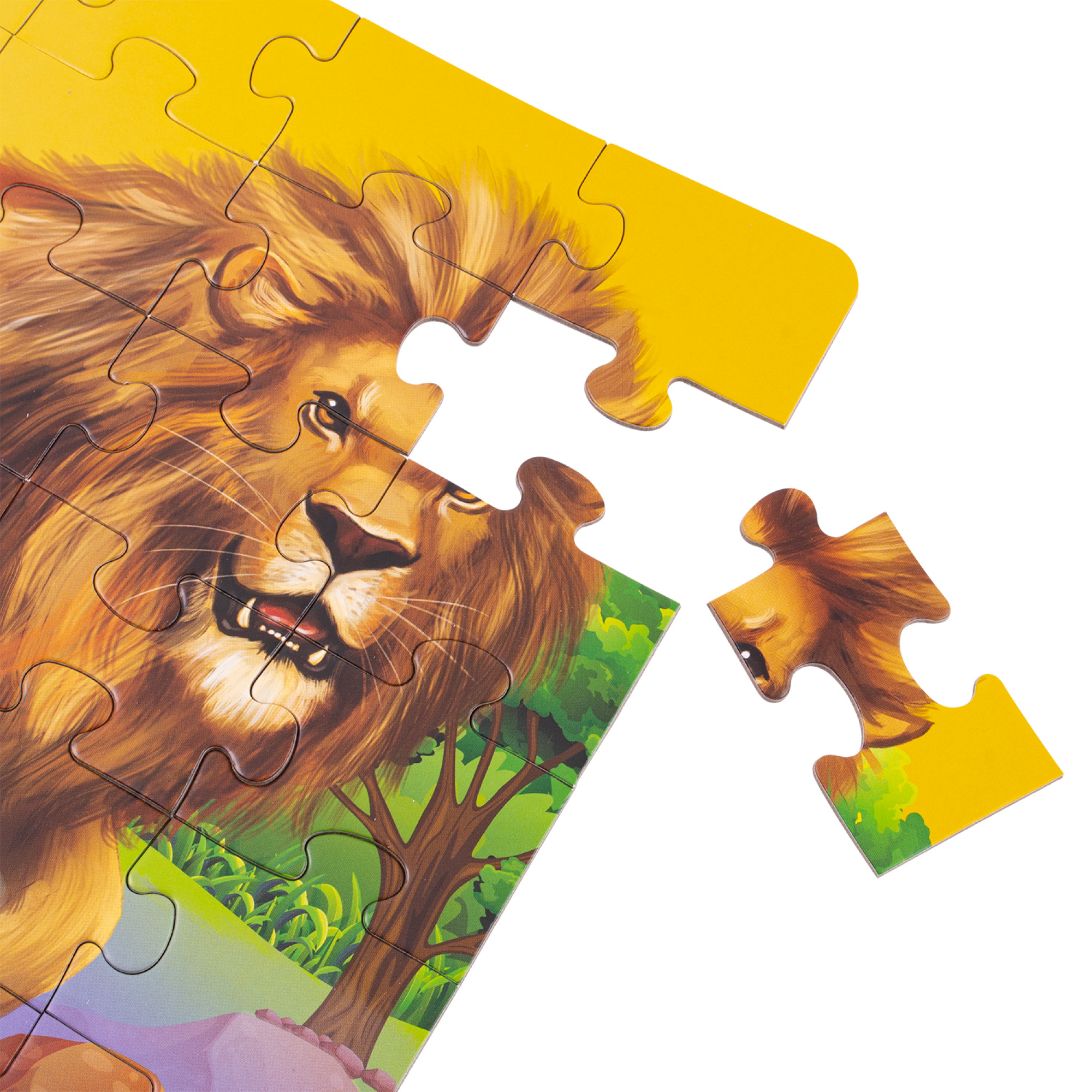 PUZZLE LEÓN 36 PIEZAS + FIGURA-2