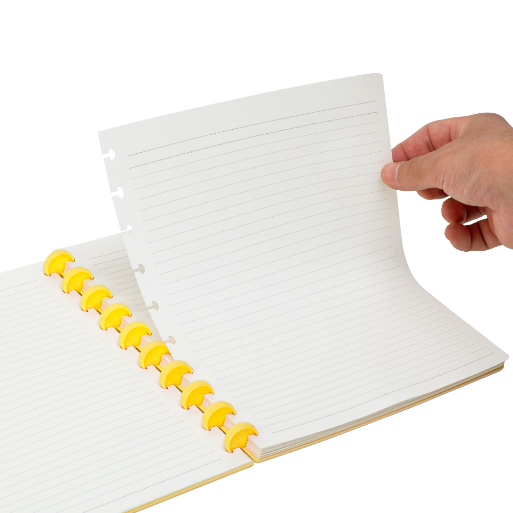 Cuaderno B5 c/ Pines Amarilla Anillado-3