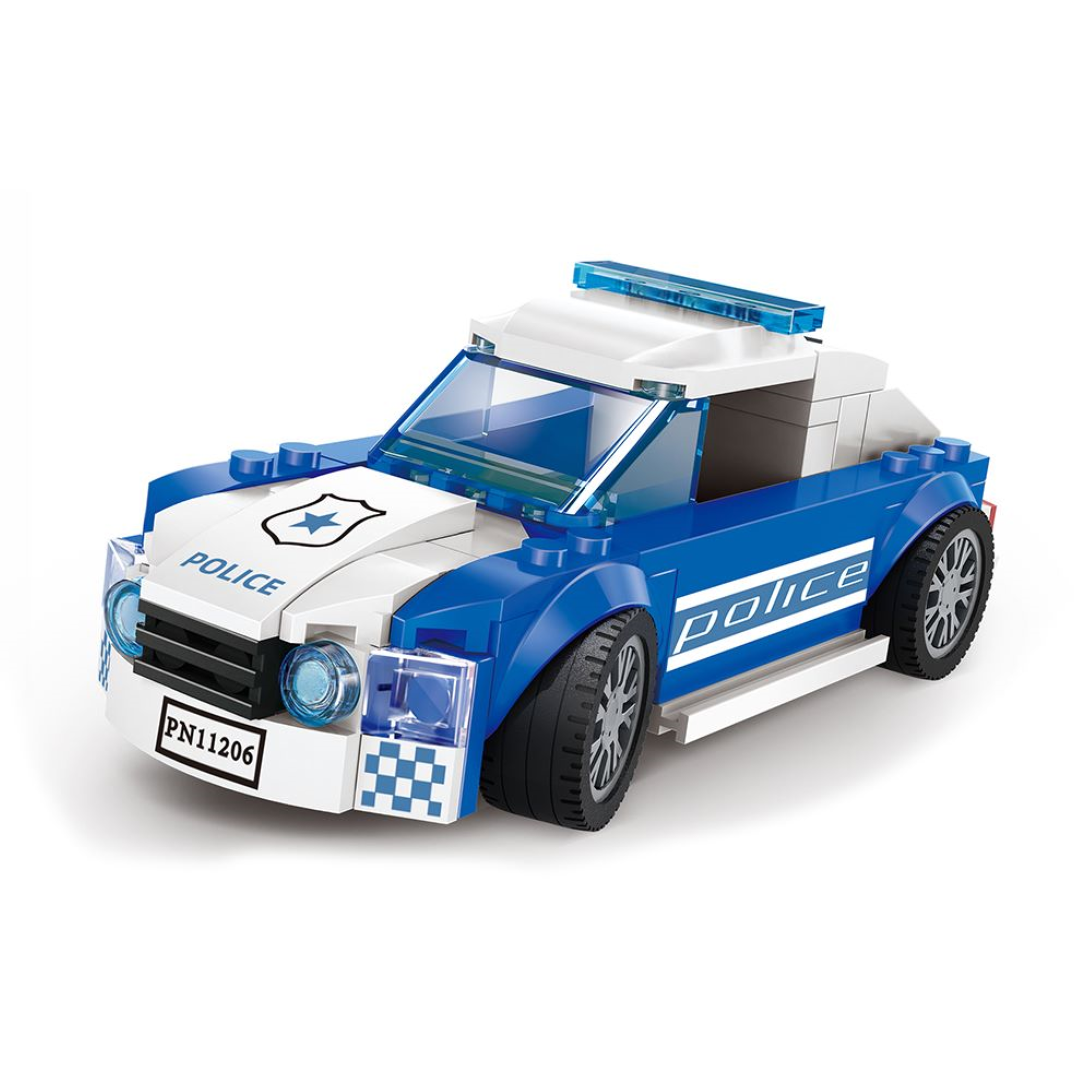 Auto Policía Armable 104 pzs.-0