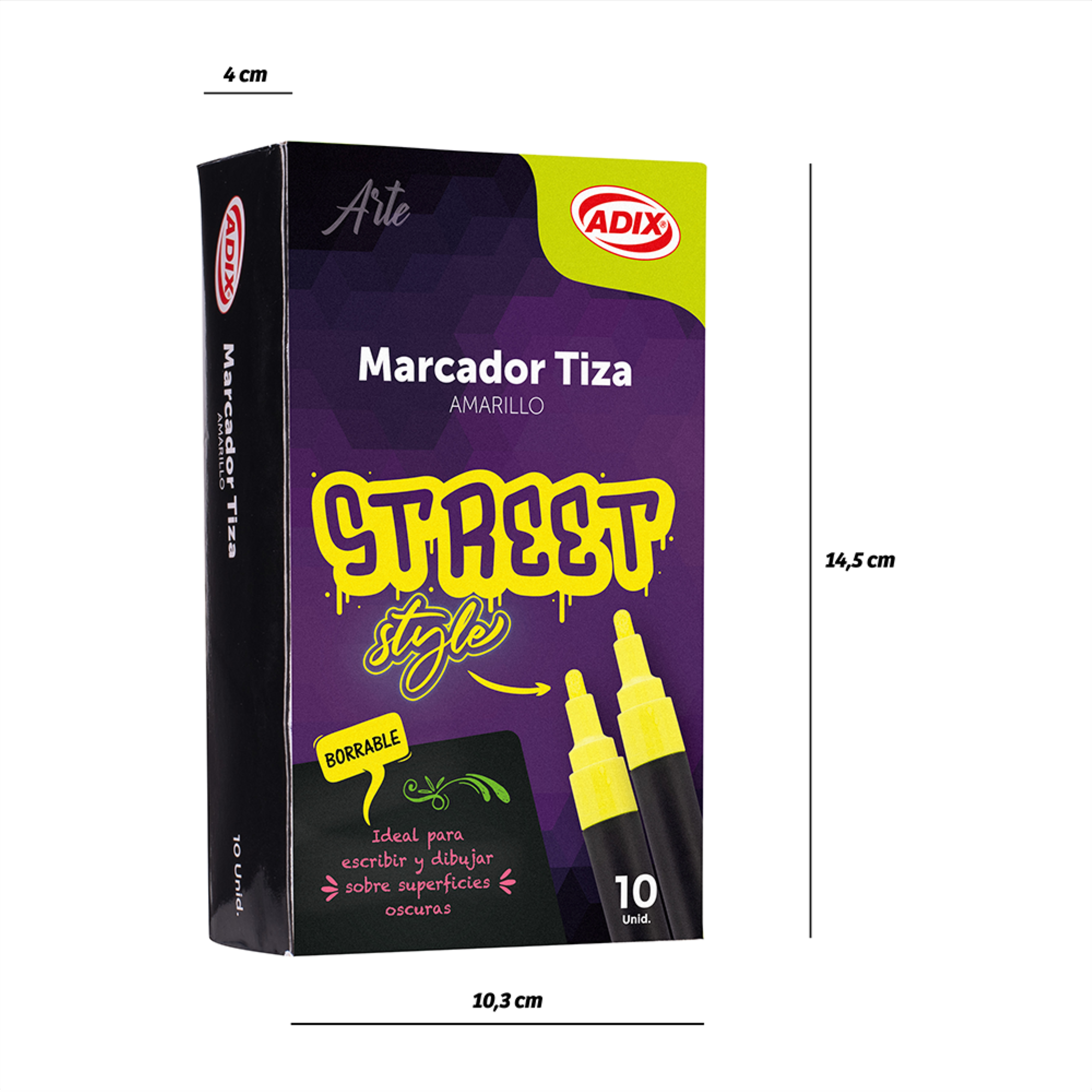 Marcador Tiza Amarillo  ADIX-2