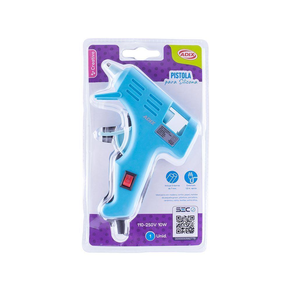 Pistola para Silicona Celeste-1