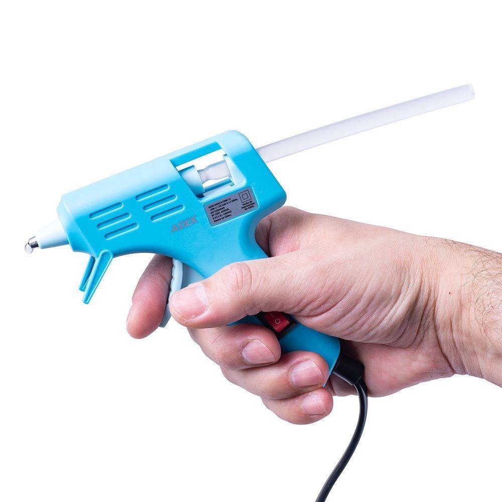 Pistola para Silicona Celeste-3