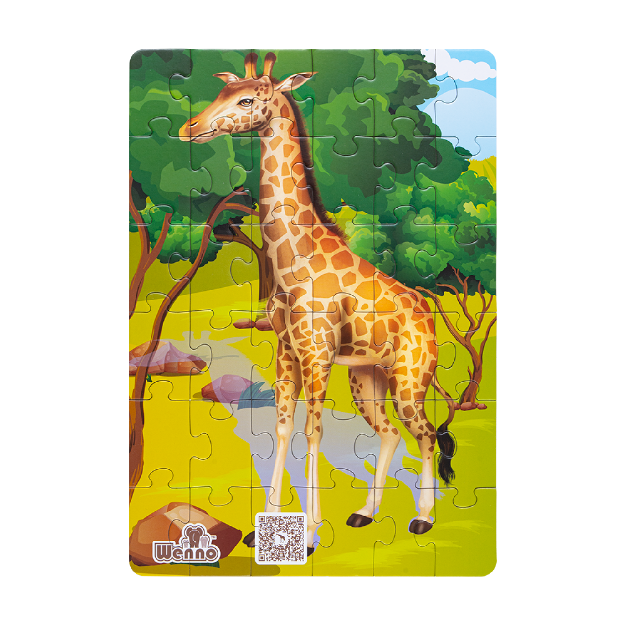 Puzzle Jirafa 36 piezas + Figura-0