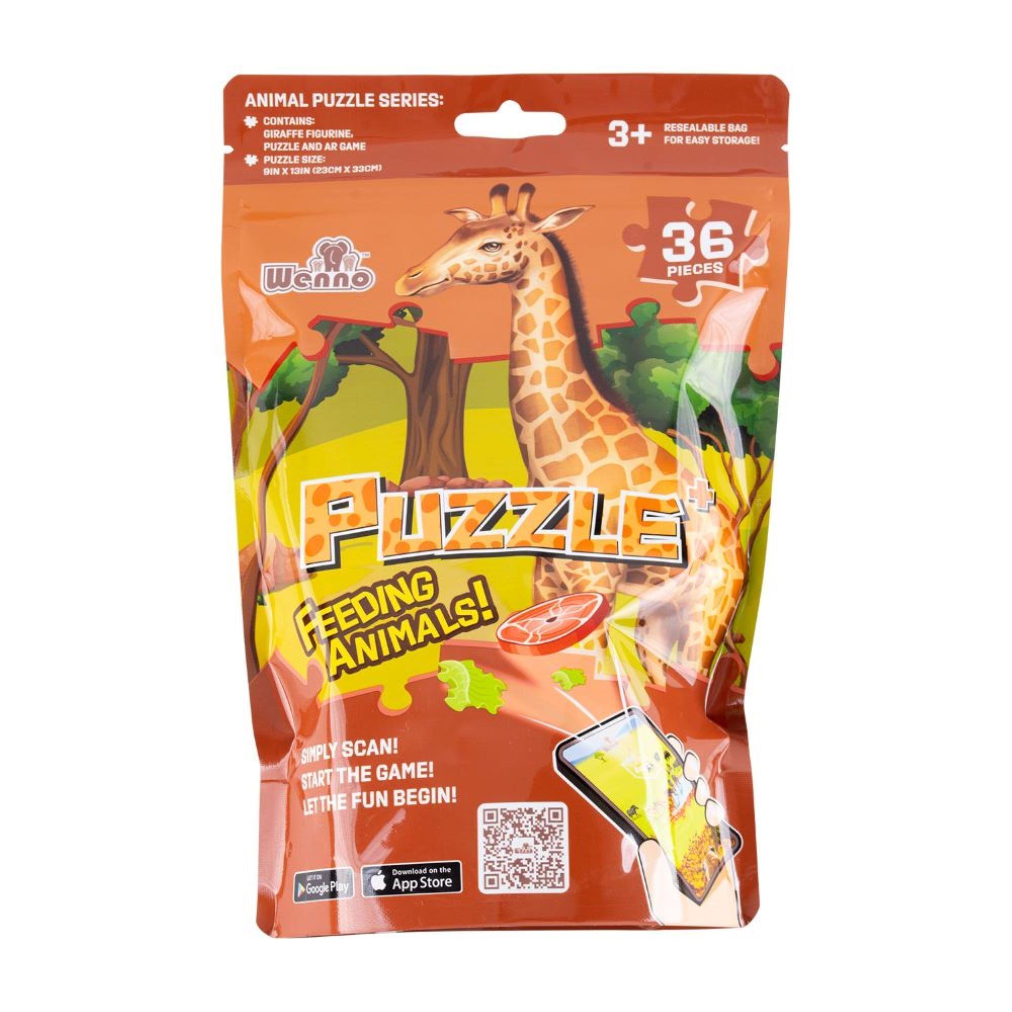 Puzzle Jirafa 36 piezas + Figura-3