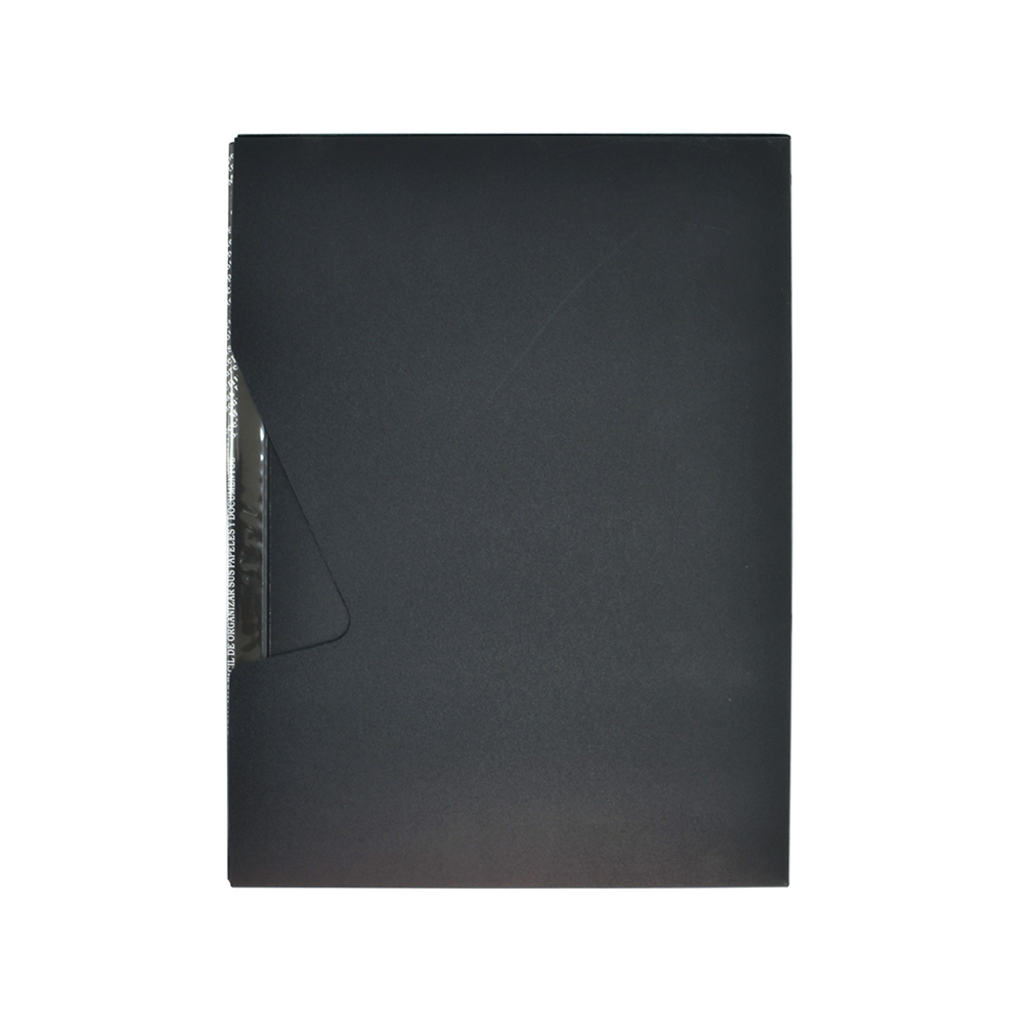 Carpeta A4 80 Fundas c/Estuche Negro-2