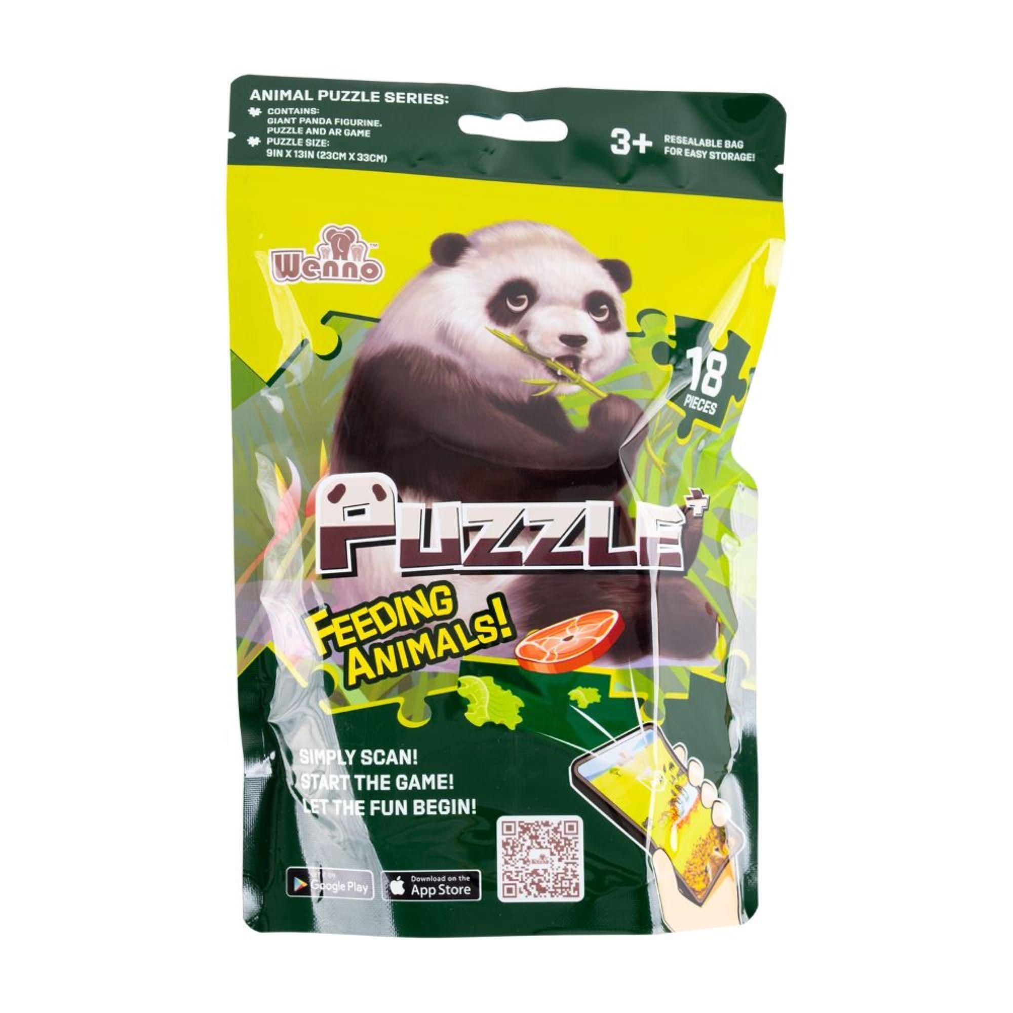 Puzzle Oso Panda 18 Piezas + Figura-1