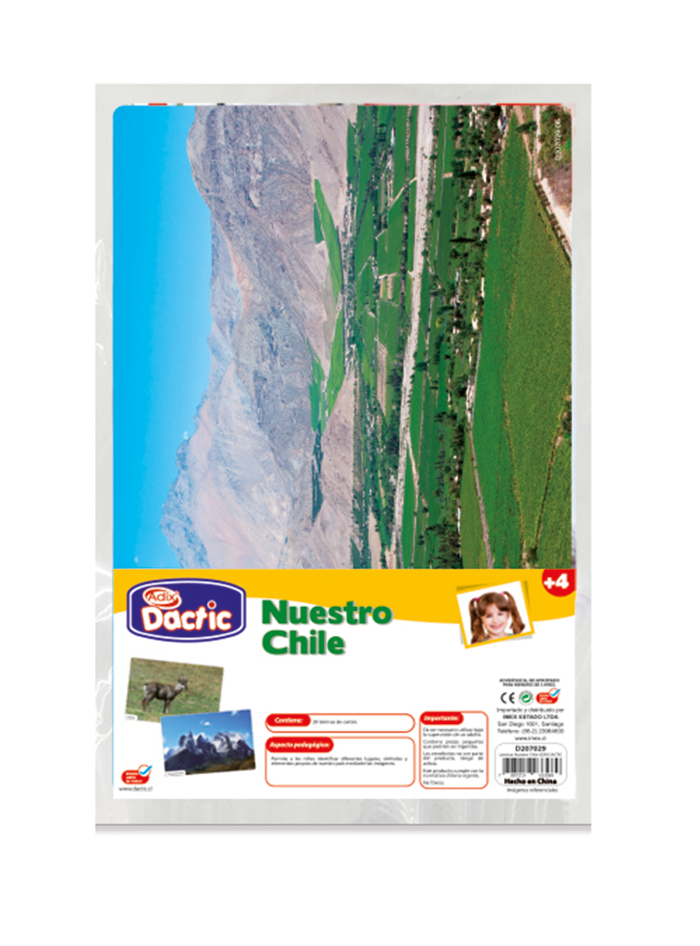 Lámina Nuestro Chile 20x30cm (029) DACTIC-1