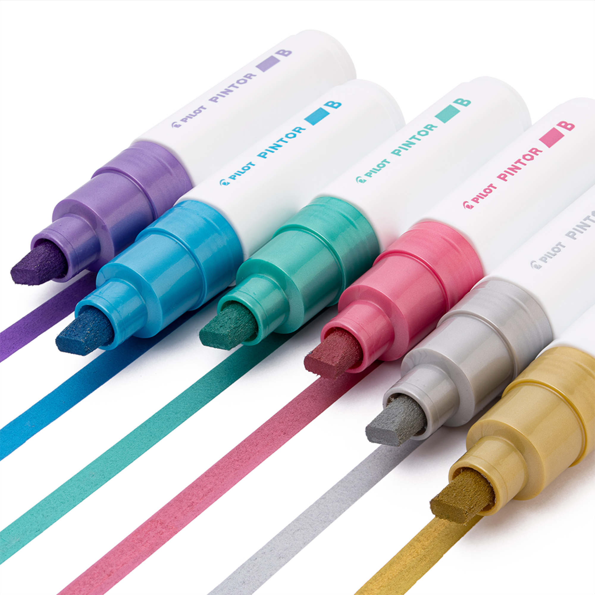 Pintor Set Metalizado Punta Biselada 6 un.-2