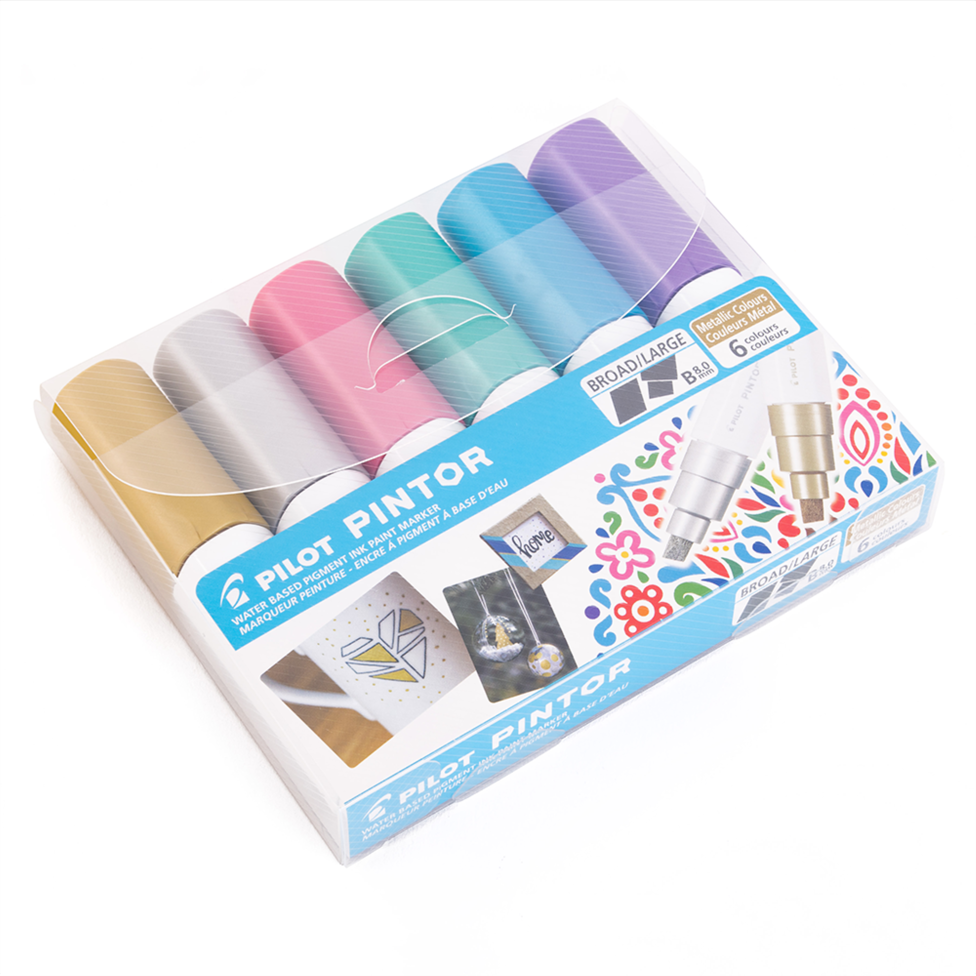 Pintor Set Metalizado Punta Biselada 6 un.-3