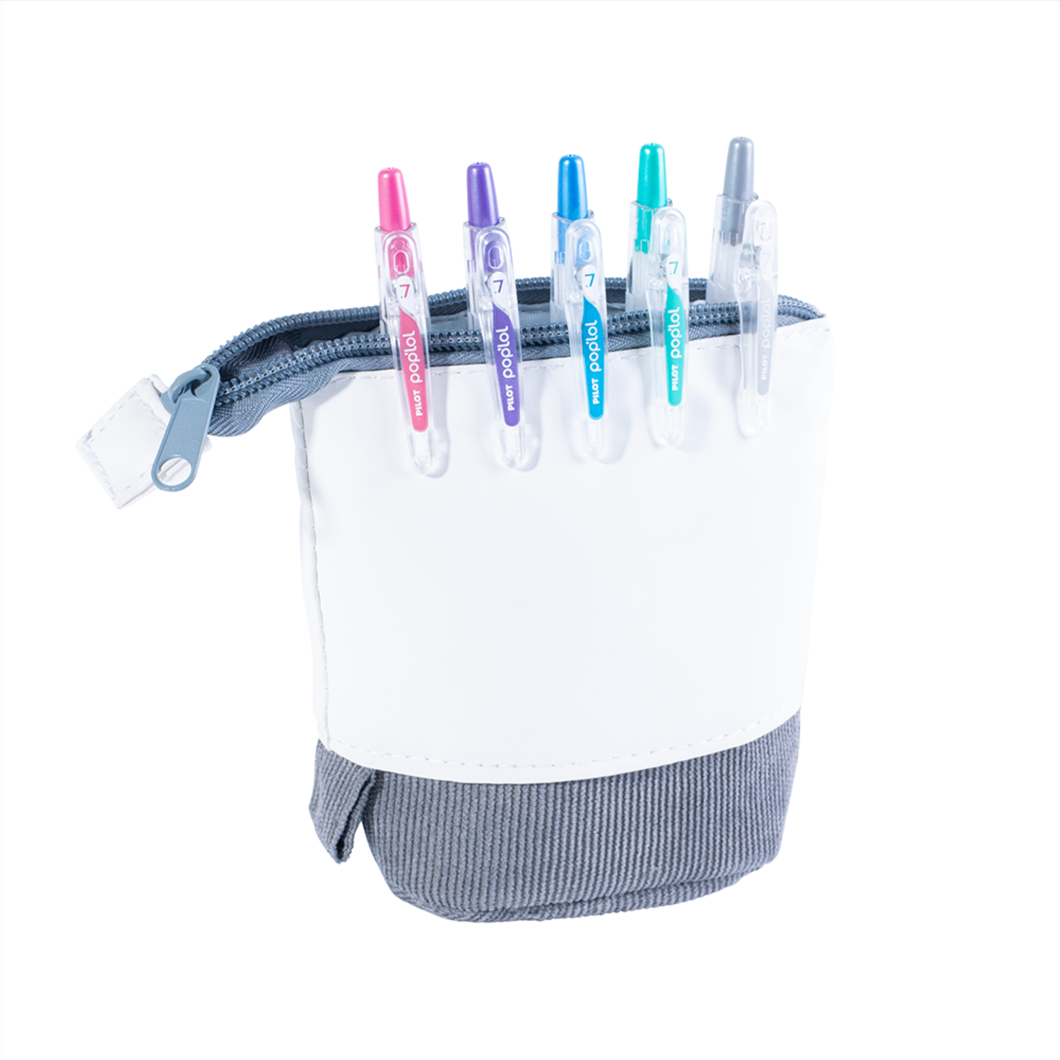 Set Lapiz Gel POPLOL Metalicos 0 7 5u con Estuche Gris PILOT-2