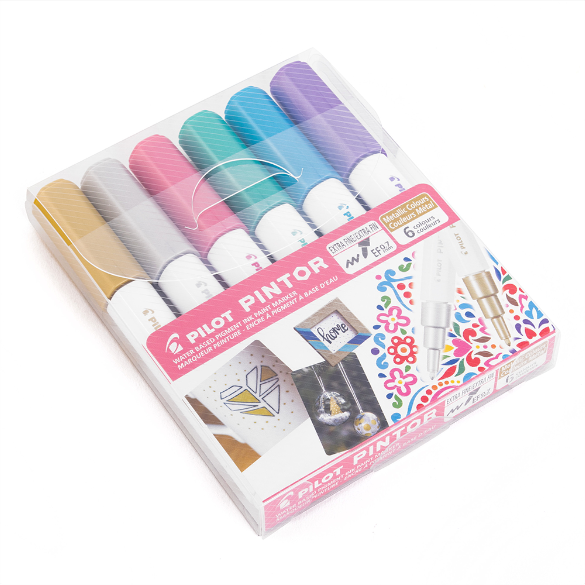 Pintor Set Metalizado Punta Extra Fina 6 un.-3