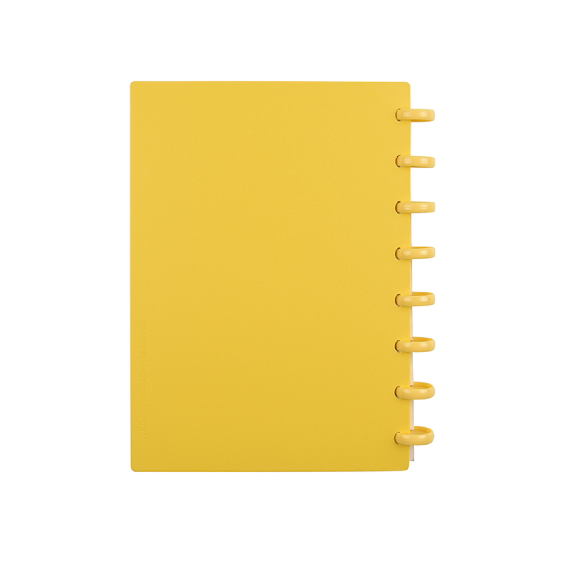 Cuaderno A5 amarillo con textura-2