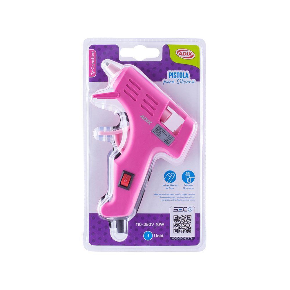 Pistola para Silicona Rosada-1