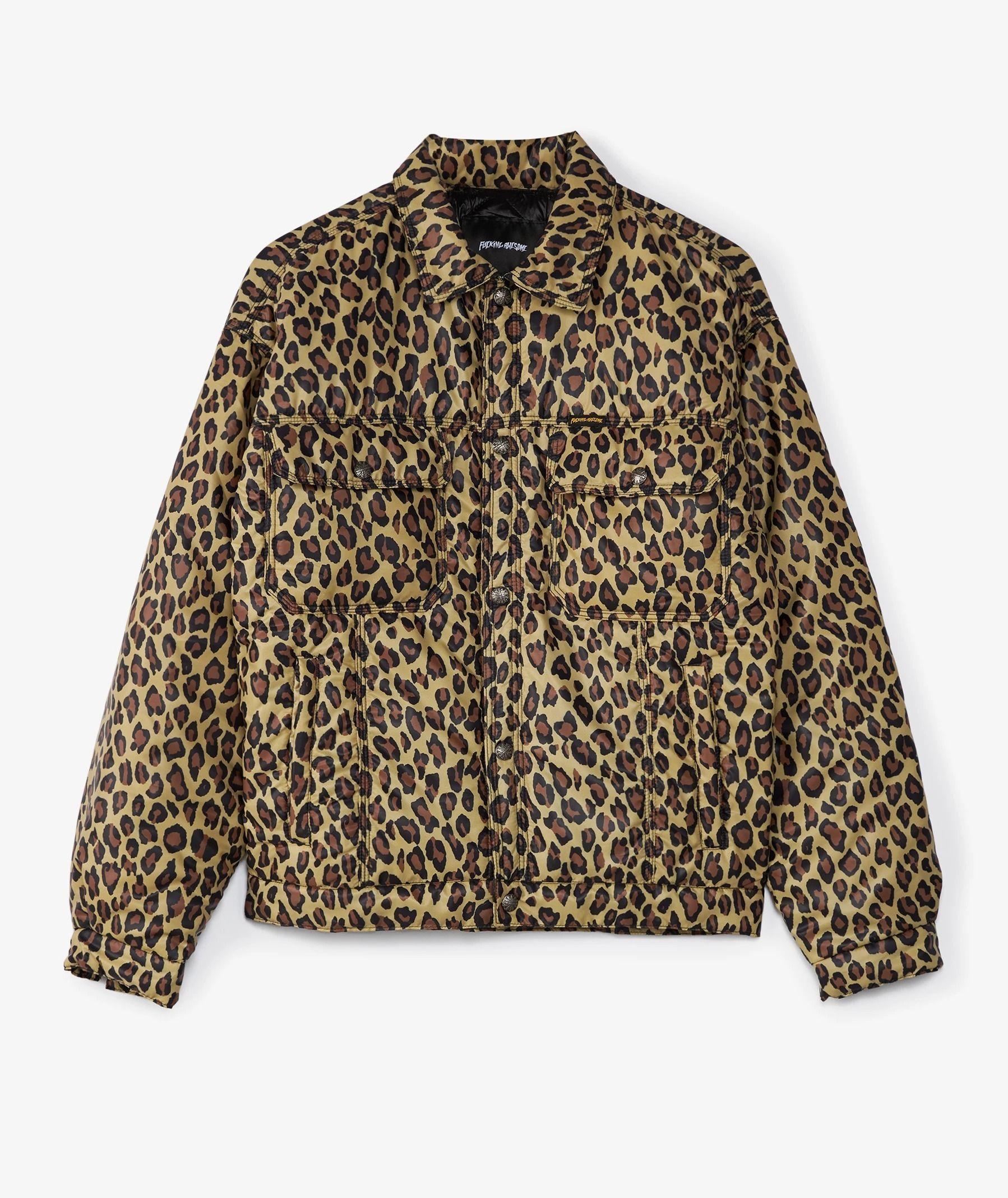 Chaqueta Fucking Awesome Nylon Oversized Trucker Leopard-2
