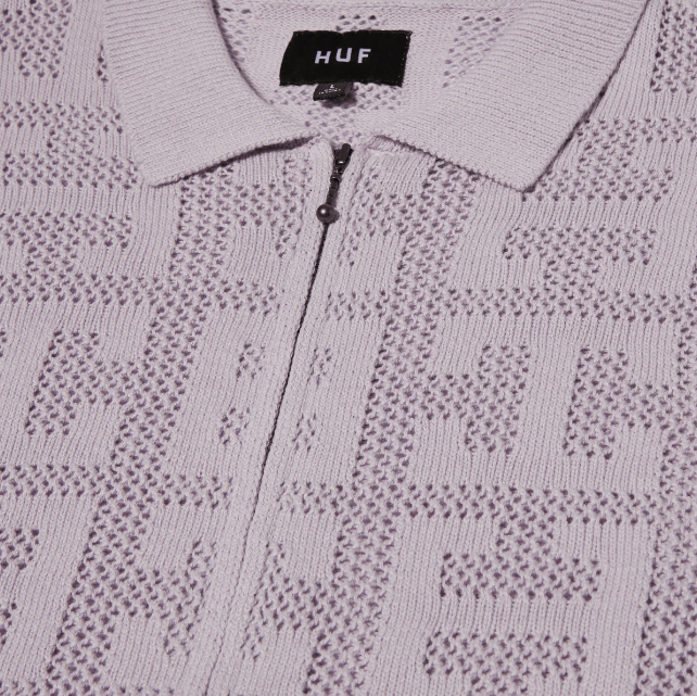 Camisa HUF Monogram Jacquard Zip-3
