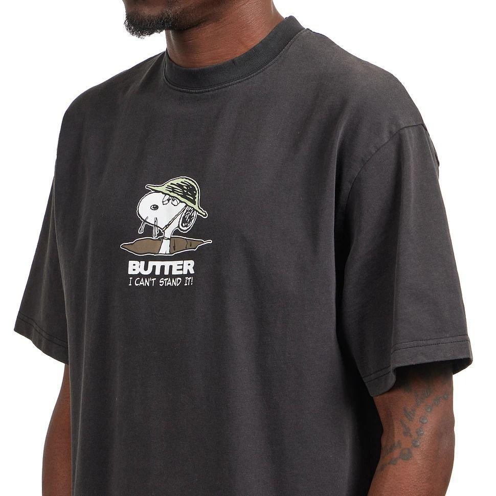 Polera Butter Goods x Peanuts Can't Stand It Washed-2