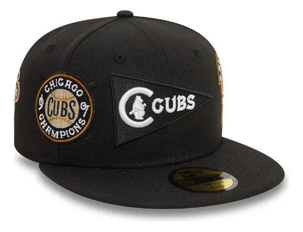 Gorro New Era Chicago Cubs Cooperstown 59Fifty Negro-2