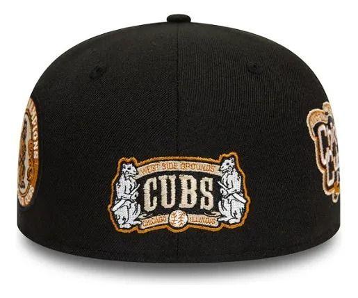 Gorro New Era Chicago Cubs Cooperstown 59Fifty Negro-3