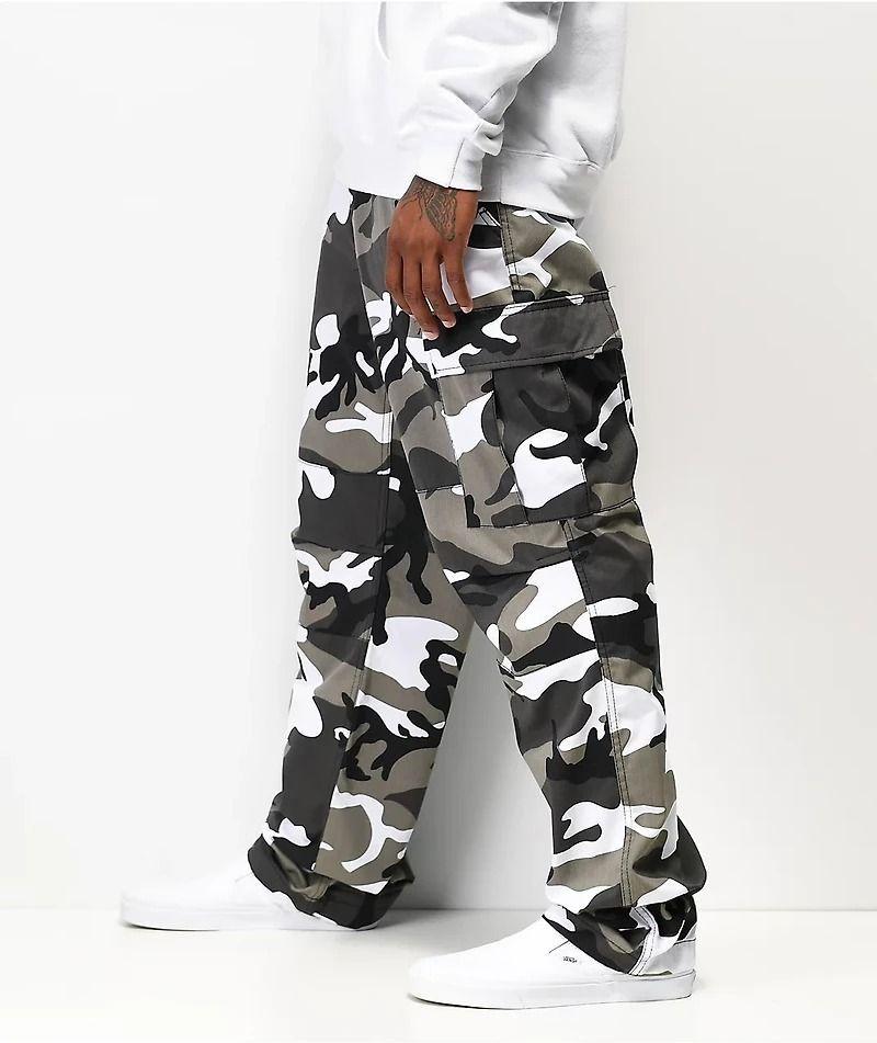 Pantalon Rothco Cargo Camo Gris-2