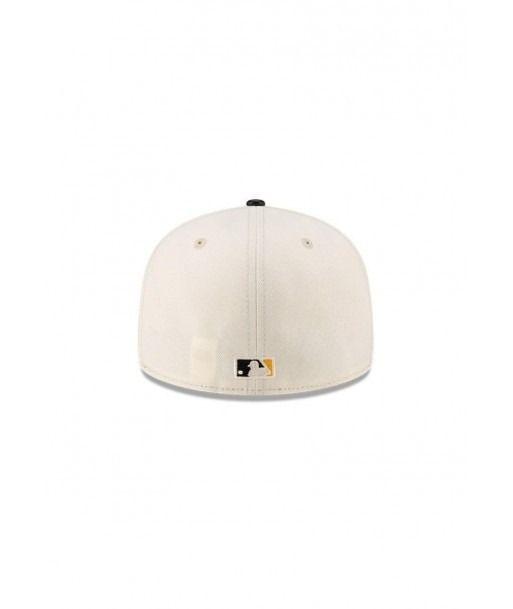 Gorro New Era 59Fifty Pittsburgh Pirates Leather Visor Crema-3